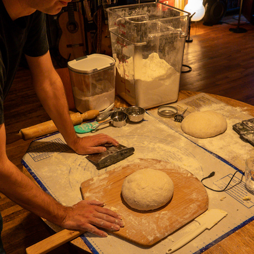 Sourdough bread making